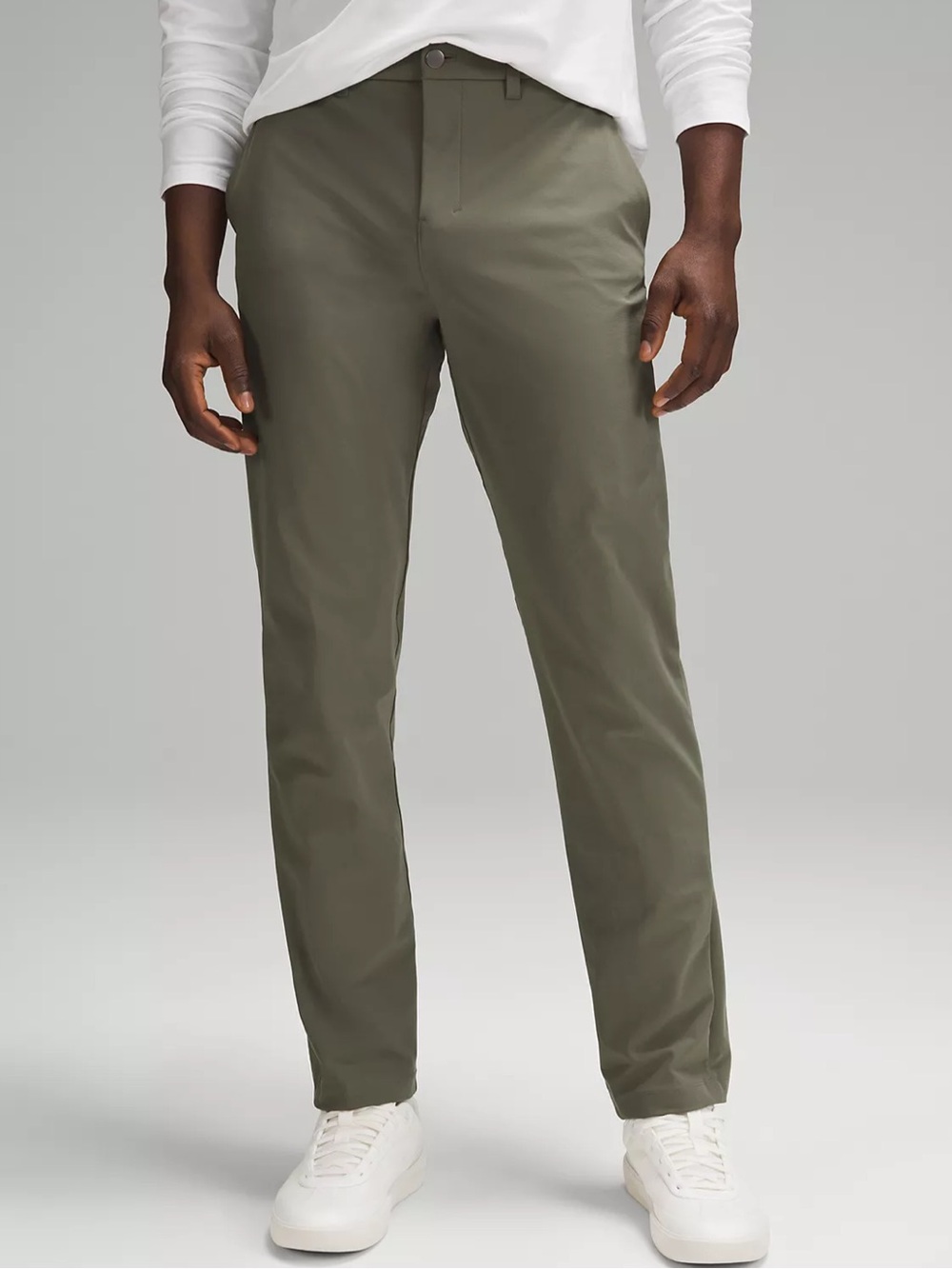 Lululemon Men's ABC Classic-Fit Trouser Army Green Size 29